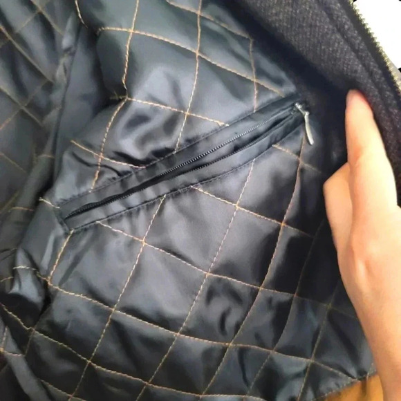 Jos. A. Bank Wool Blend Brown Tweed Winter Executive coat Size M - Picture 5 of 14